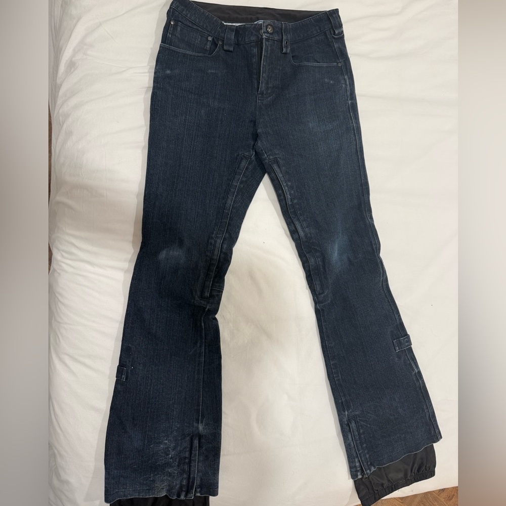 Iconic rare Burton denim ski pants M/L pristine vintage